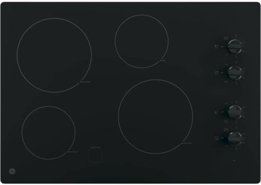 GE ADA 30" Black Built-In Knob Control Electric Cooktop
