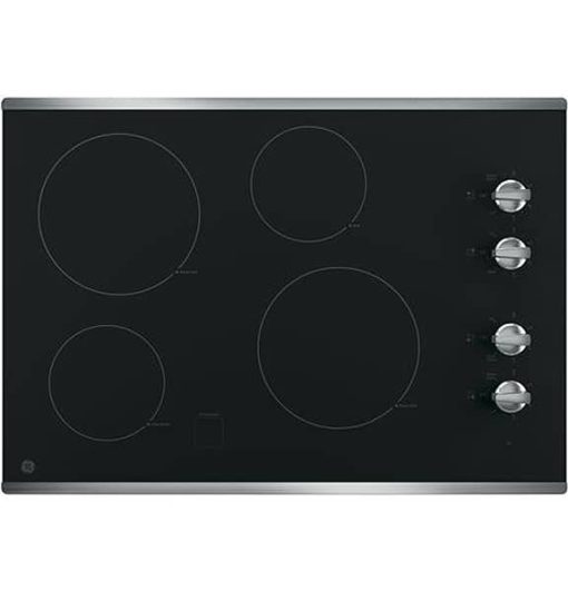 GE ADA 30" Stainless Steel Built-In Knob Control Electric Cooktop