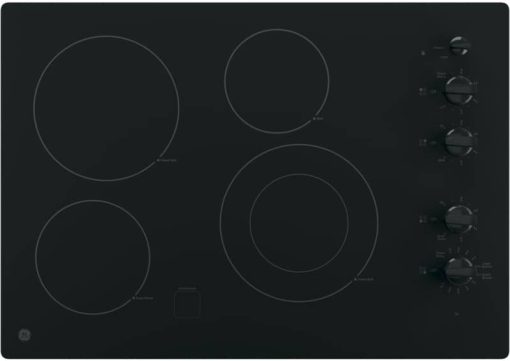 GE ADA 30" Black Built-In Knob Control Electric Cooktop