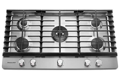 KitchenAid 36" Stainless Steel 5-Burner Gas Cooktop