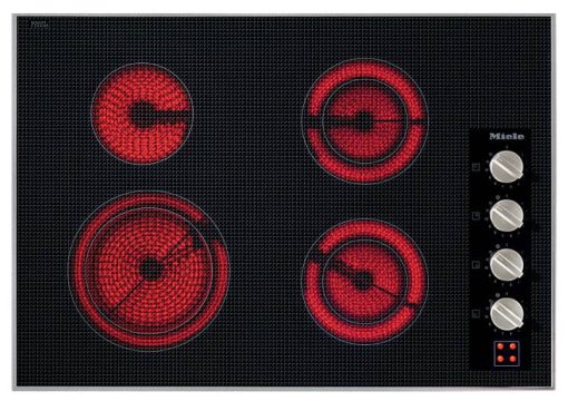 Miele KM 5624 30" Black Electric Cooktop