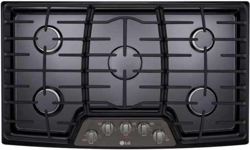 LG 36" Black Stainless Steel Gas Cooktop With SuperBoil
