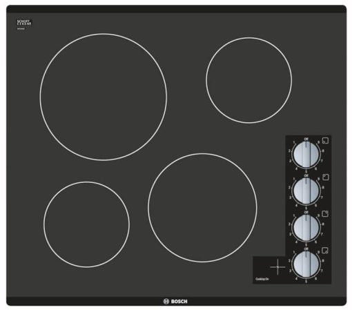 Bosch 500 Series 24" Black Frameless Electric Cooktop