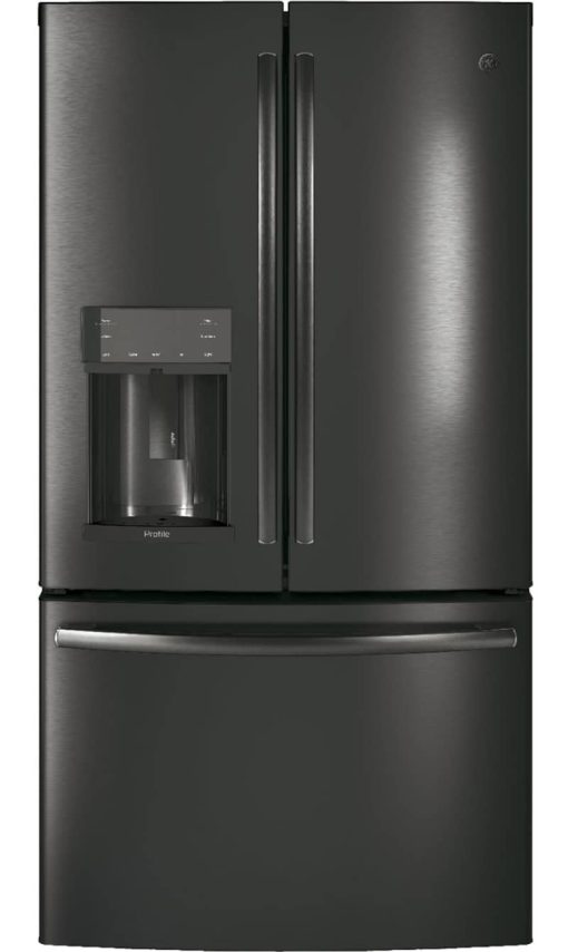 GE Profile ADA ENERGY STAR 27.7 Cu. Ft. Black Stainless French-Door Refrigerator With Hands-Free AutoFill