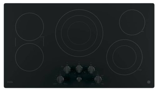 GE Profile ADA 36" Black Built-In Knob Control Electric Cooktop