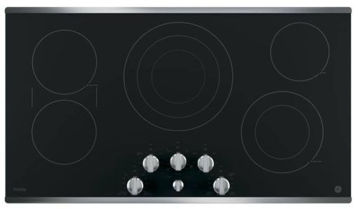 GE Profile ADA 36" Stainless Steel Built-In Knob Control Electric Cooktop