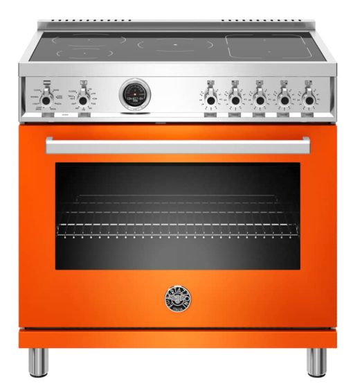 Bertazzoni Professional Series 36" Orange Self-Clean Induction Range