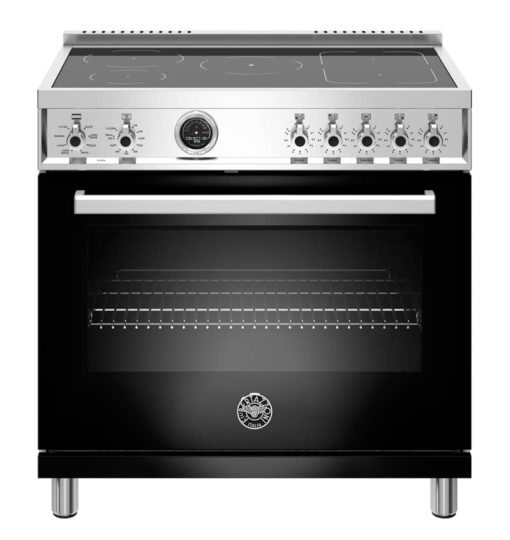Bertazzoni Professional Series 36" Black Self-Clean Induction Range
