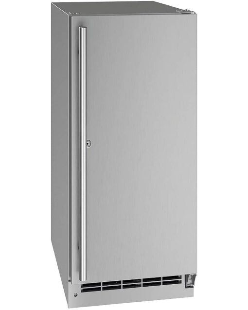 U-Line Outdoor Collection 15" Stainless Solid With Lock Refrigerator
