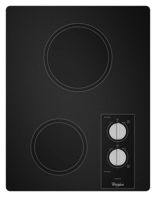 Whirlpool ADA 15" Black Electric Cooktop With Easy Wipe Ceramic Glass