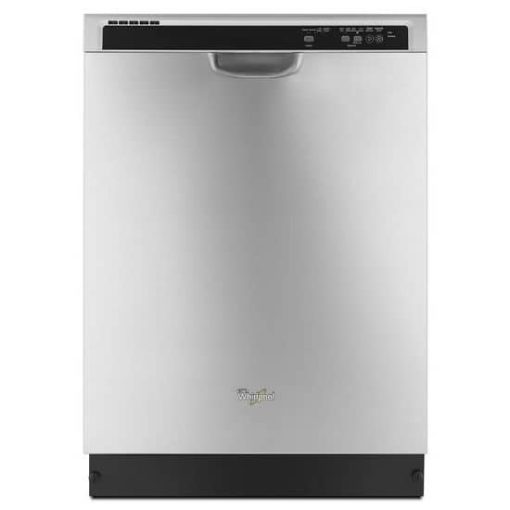 Whirlpool 24" Monochromatic Stainless Steel ENERGY STAR Dishwasher With 1-Hour Wash Cycle