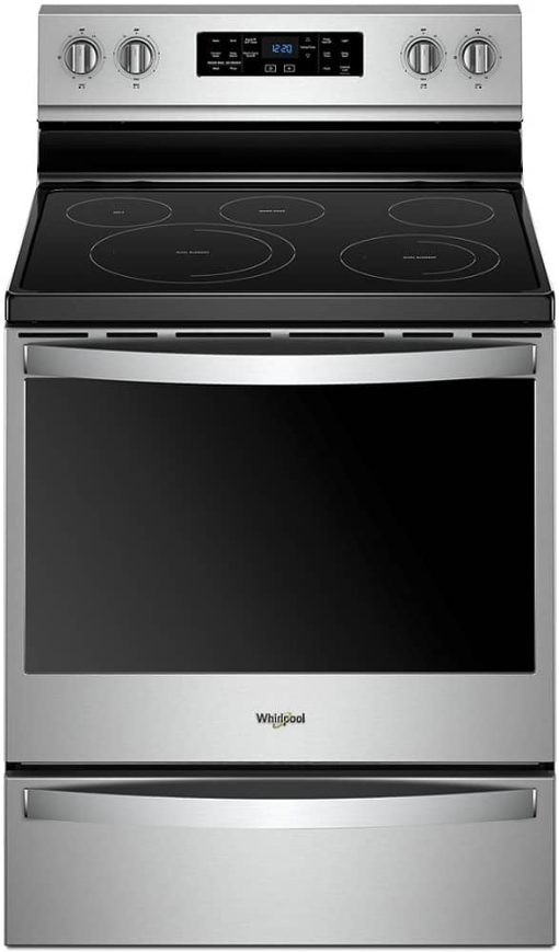 Whirlpool 6.4 Cu. Ft. Fingerprint Resistant Stainless Steel Freestanding Electric Range With Frozen Bake Technology