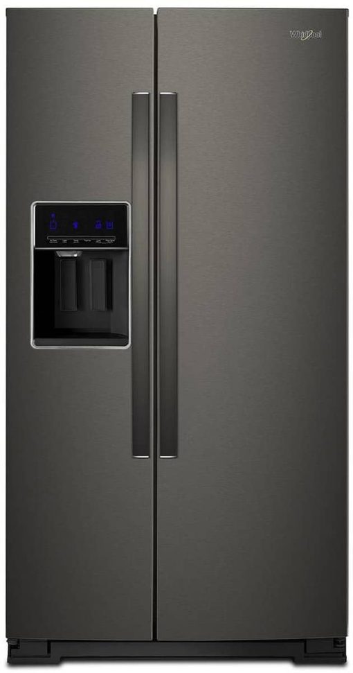 Whirlpool ADA 36" Fingerprint Resistant Black Stainless Steel Side-By-Side Refrigerator