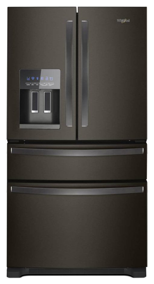 Whirlpool 36" Black Stainless French Door Refrigerator