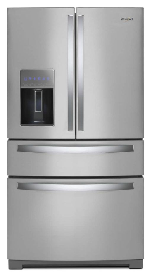 Whirlpool 36" Fingerprint Resistant Stainless Steel 4Door Refrigerator With Exterior Drawer -
