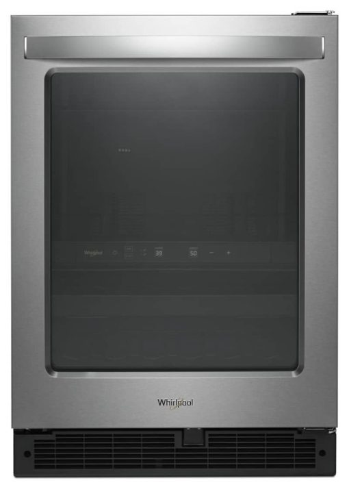 Whirlpool 24" Fingerprint Resistant Stainless Steel Undercounter Beverage Center