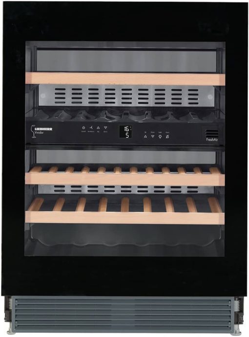 Liebherr 24" Black Frame Undercounter Dual Zone Wine Chiller