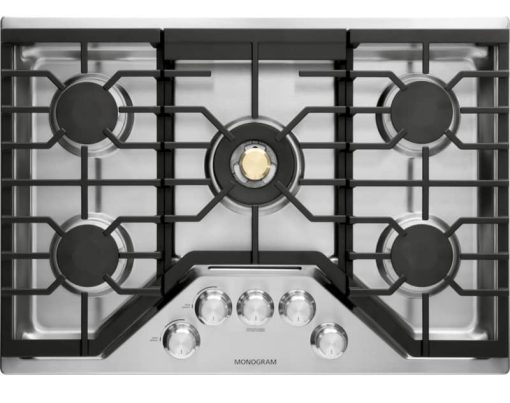 Monogram ADA 30" Stainless Steel Deep-Recessed Natural Gas Cooktop