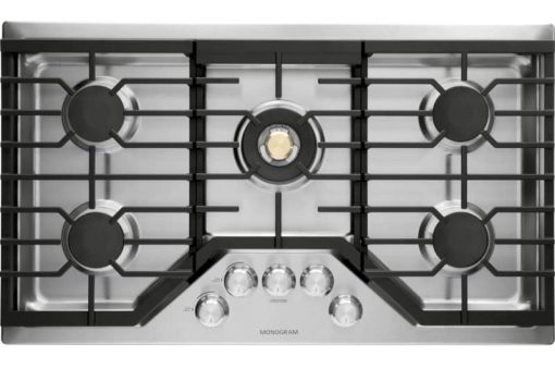 Monogram ADA 36" Stainless Steel Deep-Recessed Natural Gas Cooktop