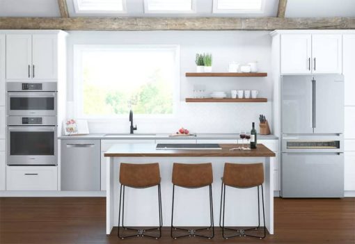 Bosch 800 Series 36" Glass Over Stainless Steel Counter Depth 4 Door French Door Refrigerator - Image 12