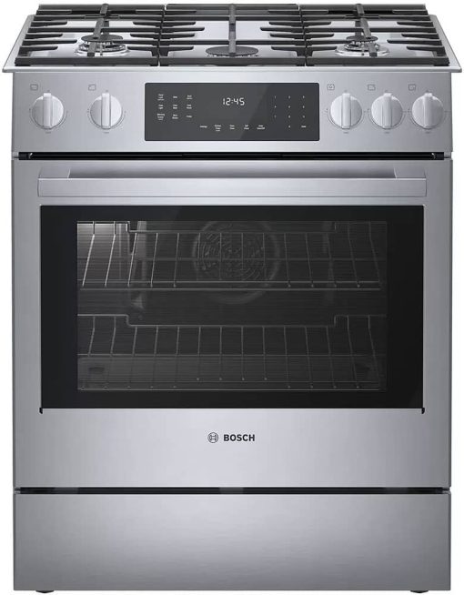 Bosch Benchmark Series 30" Stainless Steel Slide-In Gas Range