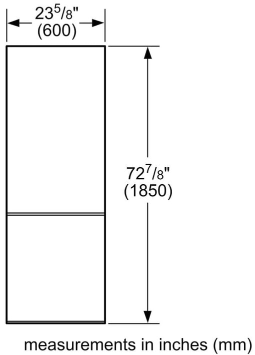 Bosch 800 Series 24" White Counter-Depth Bottom-Freezer Refrigerator - Image 8