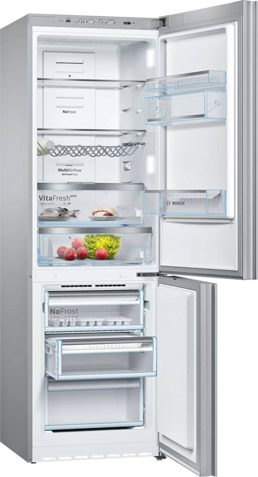 Bosch 800 Series 24" White Counter-Depth Bottom-Freezer Refrigerator - Image 2