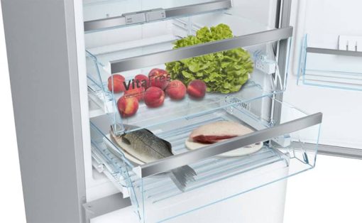 Bosch 800 Series 24" White Counter-Depth Bottom-Freezer Refrigerator - Image 4