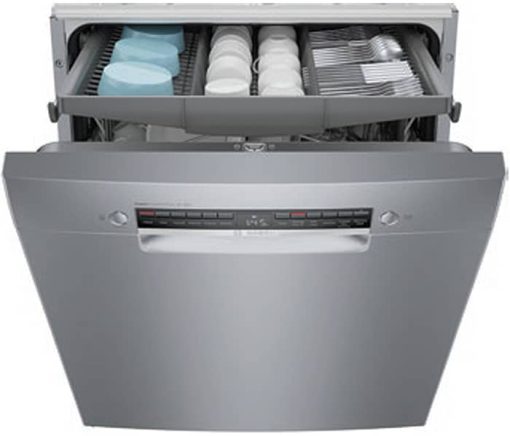 Bosch ADA 800 Series 24" Stainless Steel Recessed Handle Dishwasher - Image 3