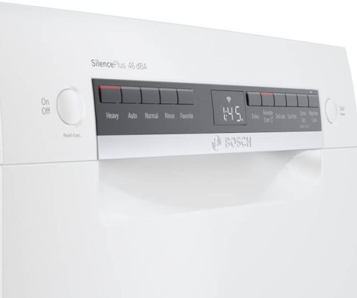 Bosch ADA 300 Series 18" White Recessed Handle Dishwasher - Image 3