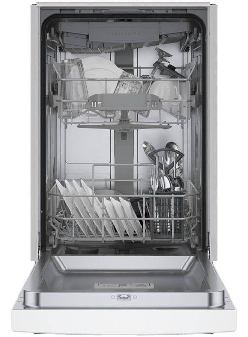 Bosch ADA 300 Series 18" White Recessed Handle Dishwasher - Image 2