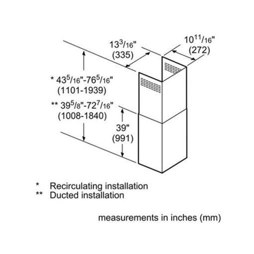 Box Canopy Chimney Hood Duct Extension Accessory Kit - Image 2