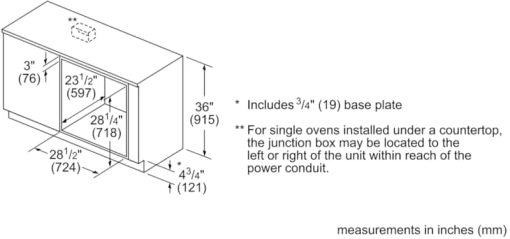 Bosch Benchmark Series 30" Stainless Steel Right Hinge Single Wall Oven - Image 3