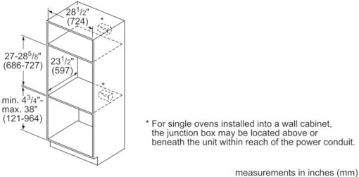 Bosch Benchmark Series 30" Stainless Steel Right Hinge Single Wall Oven - Image 4