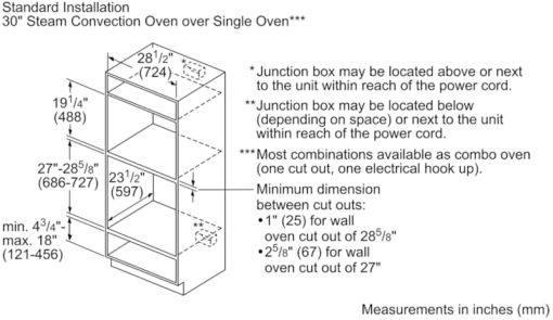 Bosch Benchmark Series 30" Stainless Steel Right Hinge Single Wall Oven - Image 9