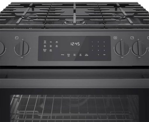 Bosch 800 Series 30" Black Stainless Steel Slide-In Gas Range - Image 9