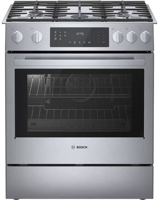 Bosch 800 Series 30" Stainless Steel Gas Slide-In Range