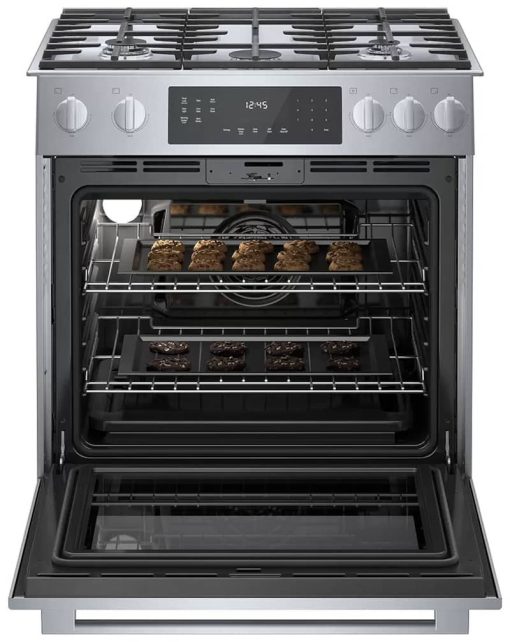 Bosch 800 Series 30" Stainless Steel Gas Slide-In Range - Image 3