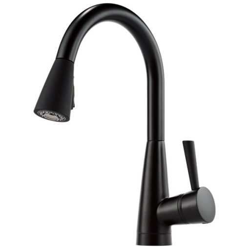 Venuto Single Handle Pull-Down Kitchen Faucet - Matte Black