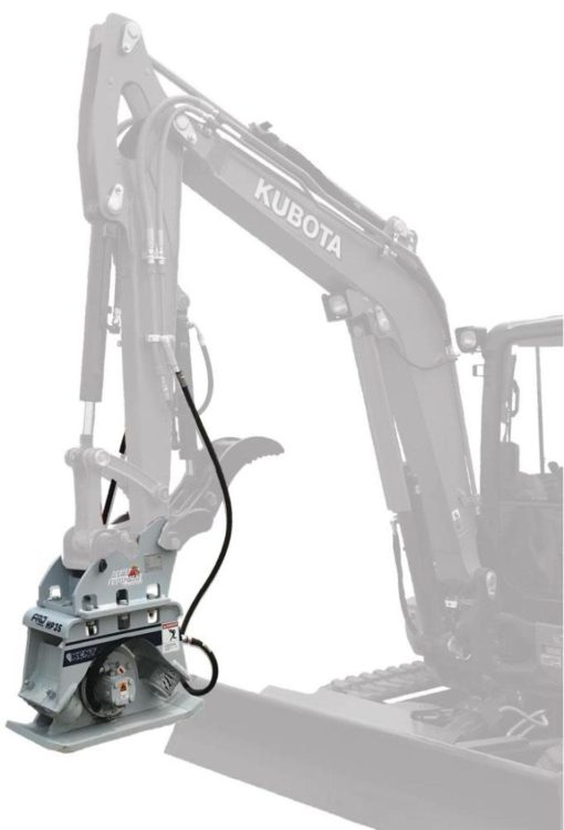 FRD (Kent) Hydraulic Compactor - Kubota K7870 Quick Attach Excavator Mount