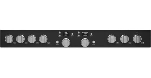 Cafe 48" Matte Black Smart Dual-Fuel Commercial-Style Range with 6 Burners and Griddle - Image 5