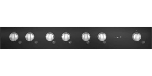 Cafe ADA 48" Matte Black Commercial-Style Natural Gas Rangetop With 6 Burners And Griddle - Image 3