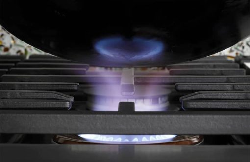 Cafe ADA 48" Matte White Commercial-Style Natural Gas Rangetop With 6 Burners And Griddle - Image 15