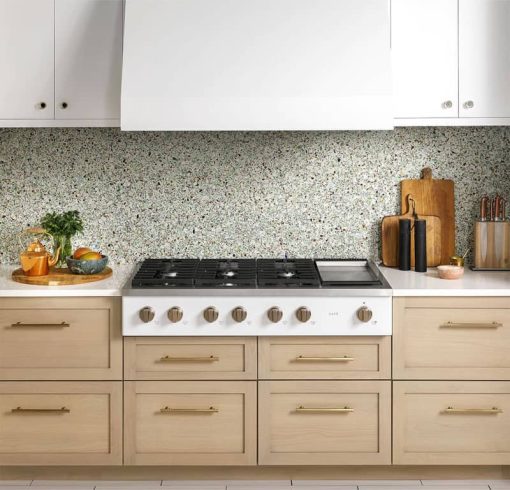 Cafe ADA 48" Matte White Commercial-Style Natural Gas Rangetop With 6 Burners And Griddle - Image 12