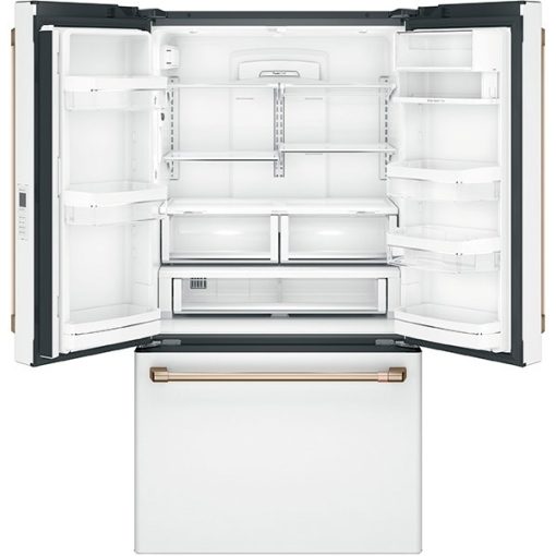23.1 cu ft French Door White Refrigerator - Image 3