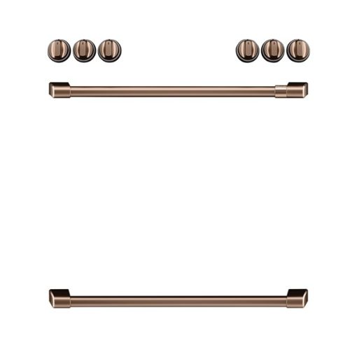 Cafe Front Control Electric Knobs and Handles - Brushed Copper