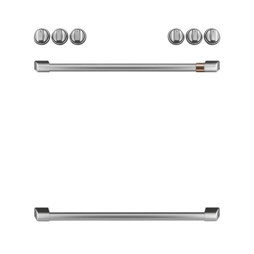 Cafe Front Control Gas Knobs and Handles - Brushed Stainless