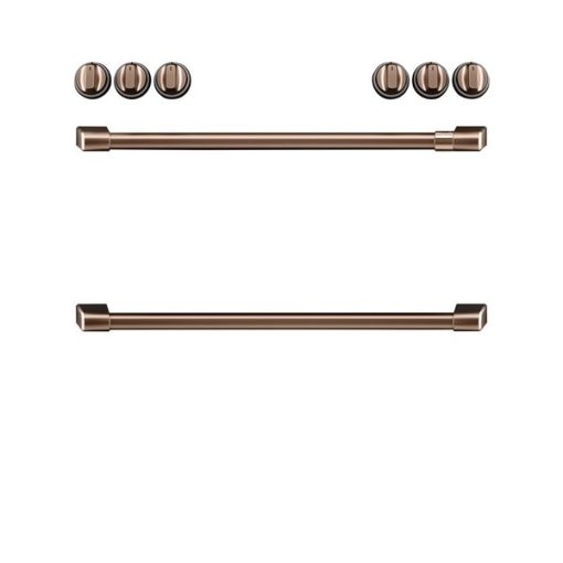 Front Control Induction Knobs and Handles - Brushed Copper