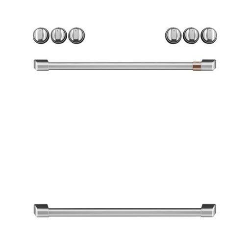 Front Control Induction Knobs and Handles - Brushed Stainless