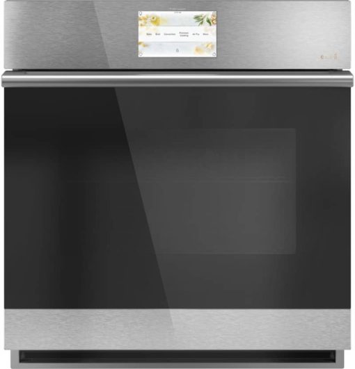 Cafe 27" Platinum Glass Smart Built-In Single Electric Convection Wall Oven